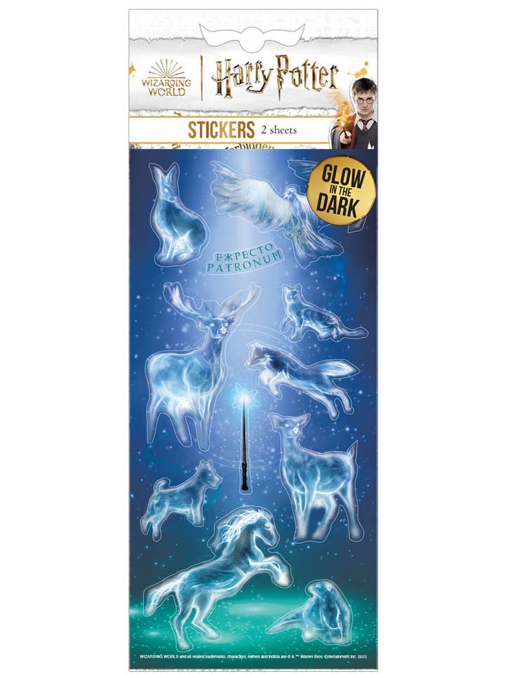 Harry Potter Stickers - Glow in the Dark Patronus for wholesale by Paper House Productions