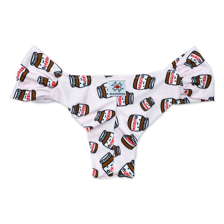 #MAISENZA - Vendita all'ingrosso Pezzo di sotto del costume - Donna - Monokini Fascia - Nutella