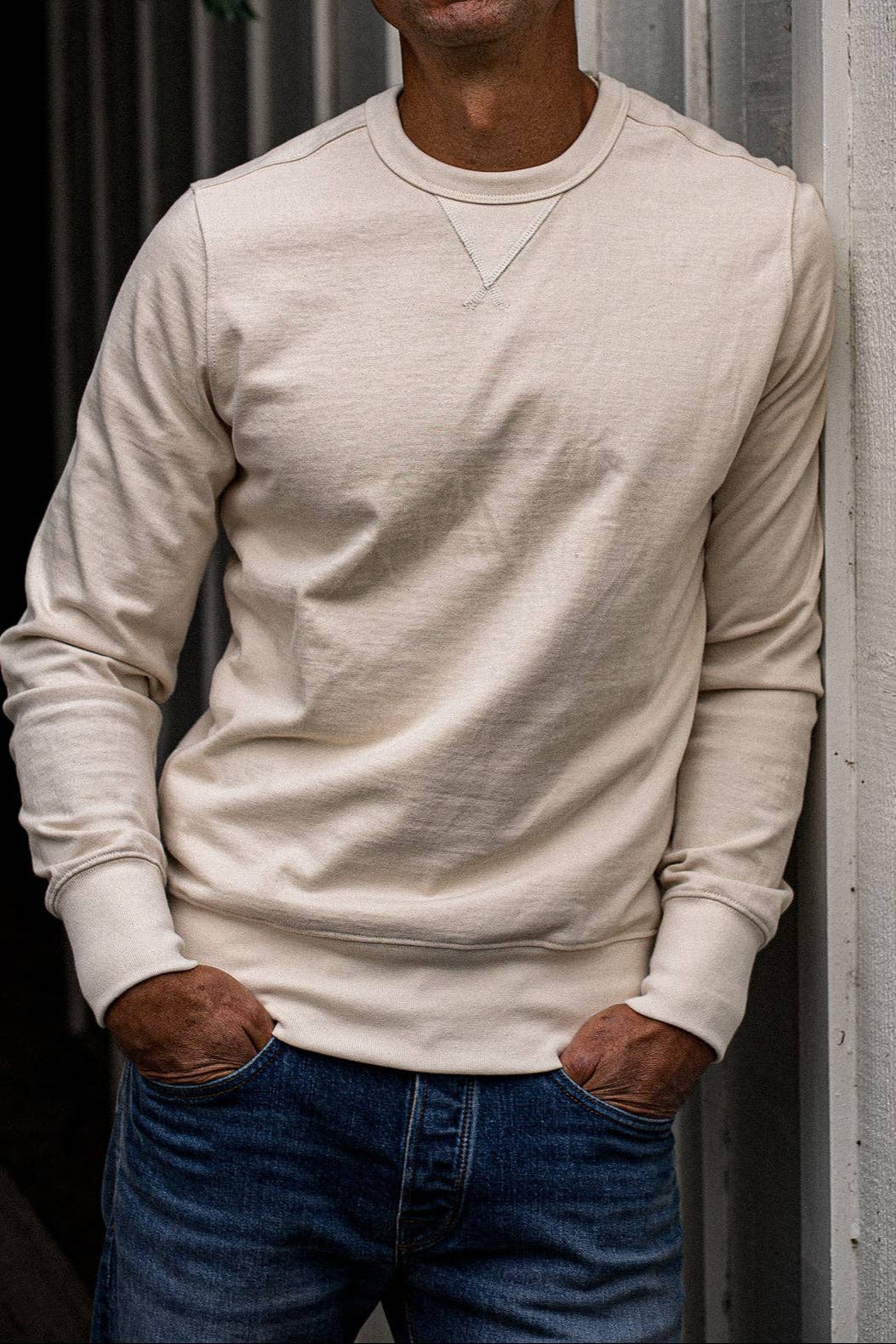 Natural Stinson Pullover | 12oz Rugby Jersey 100% cotton for wholesale on Faire7