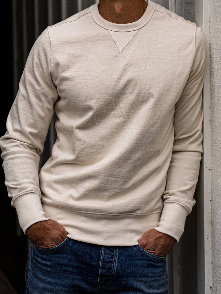 Natural Stinson Pullover | 12oz Rugby Jersey 100% cotton for wholesale on Faire7