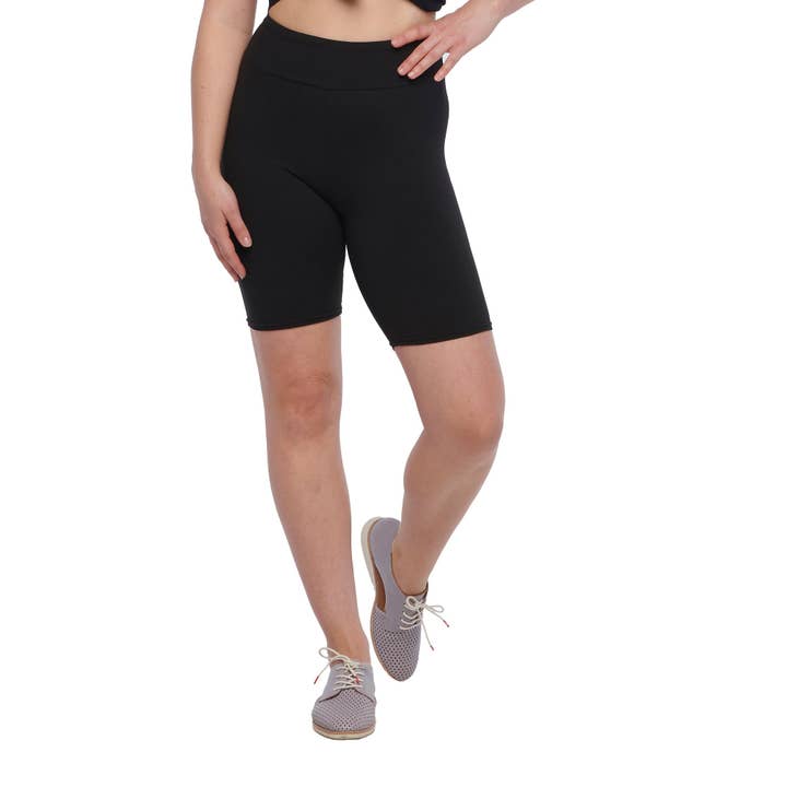 Natopia - Wholesale Athletic Shorts - Women's - Black Deluxe Shorts2