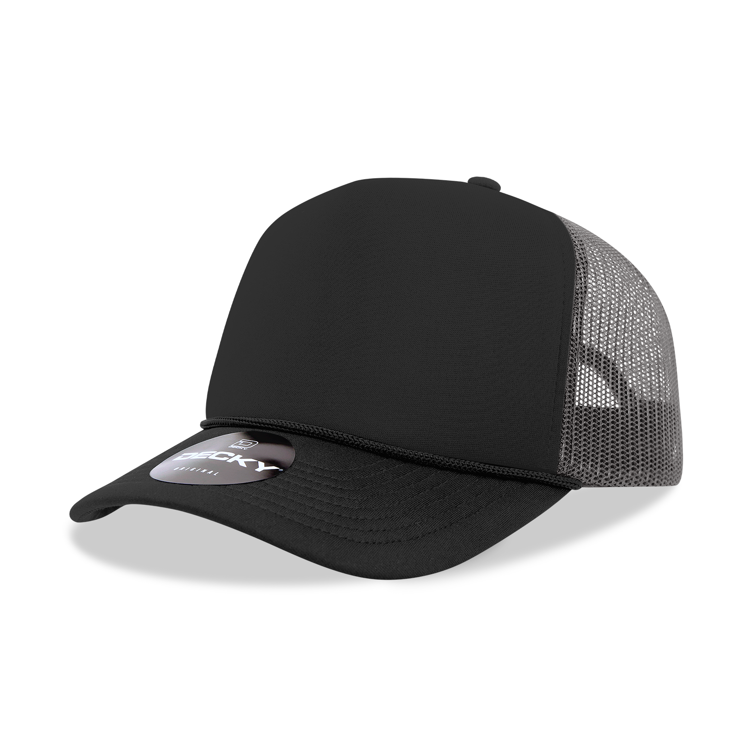 The Park Wholesale - Wholesale Trucker Hat - Unisex - Decky 6025 - Mid Profile, 5 Panel Foam Trucker Hat - 602547