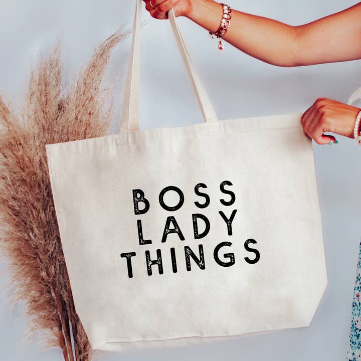 Bolso Boss Lady Things, 2 tamaños para venta al por mayor de Love You a Latte Shop