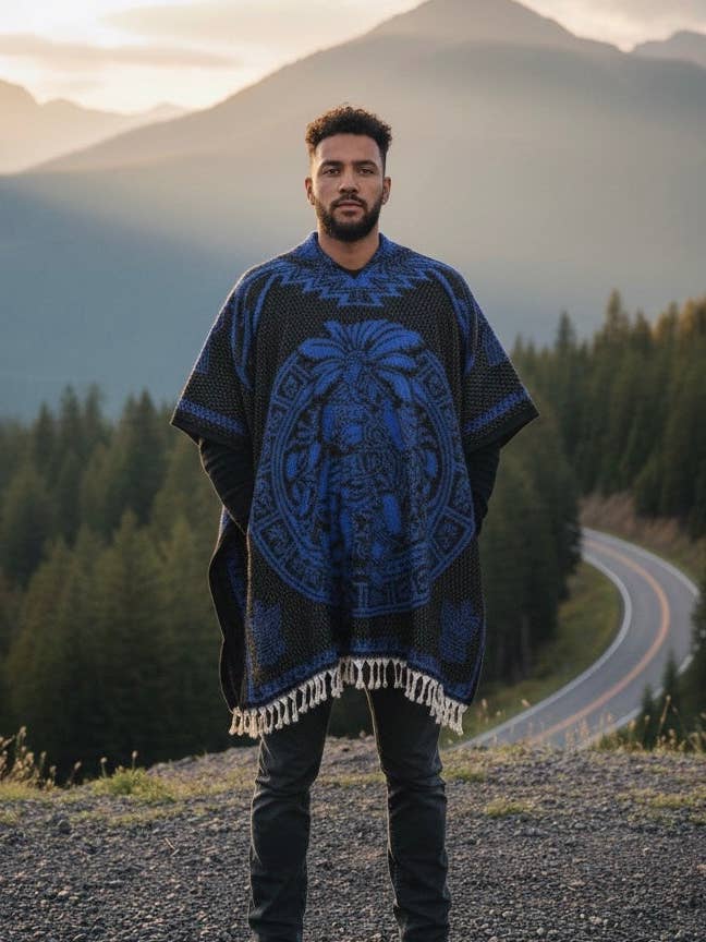 Unisex Mexikansk Poncho Moctezuma för wholesale av Cielito Lindo