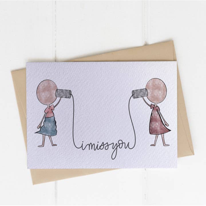I Miss You (meisjes) Kaart voor wholesale door Darcy Designs