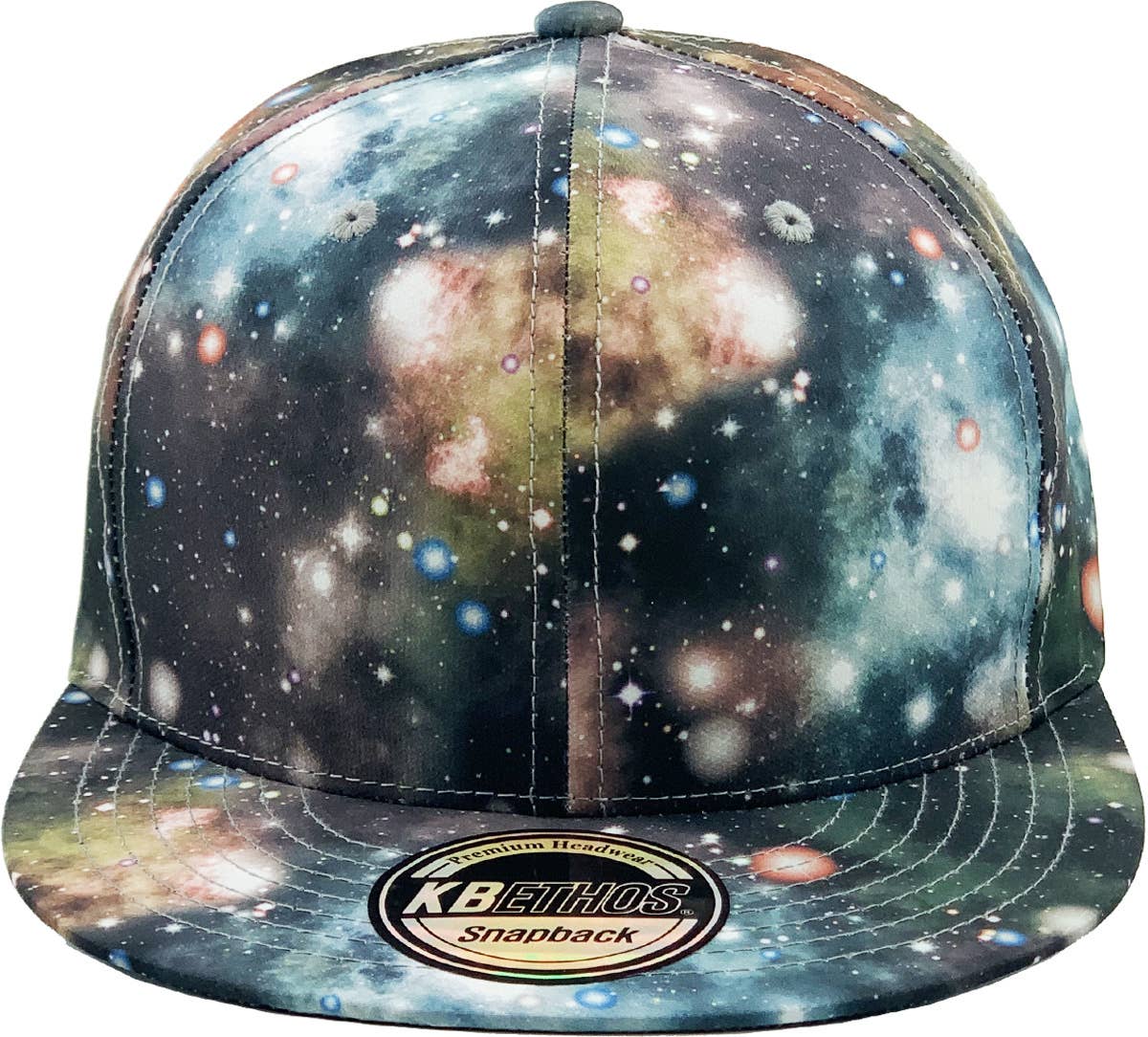 KBETHOS - Wholesale Flat Brim Cap - Unisex - Galaxy Snapback16