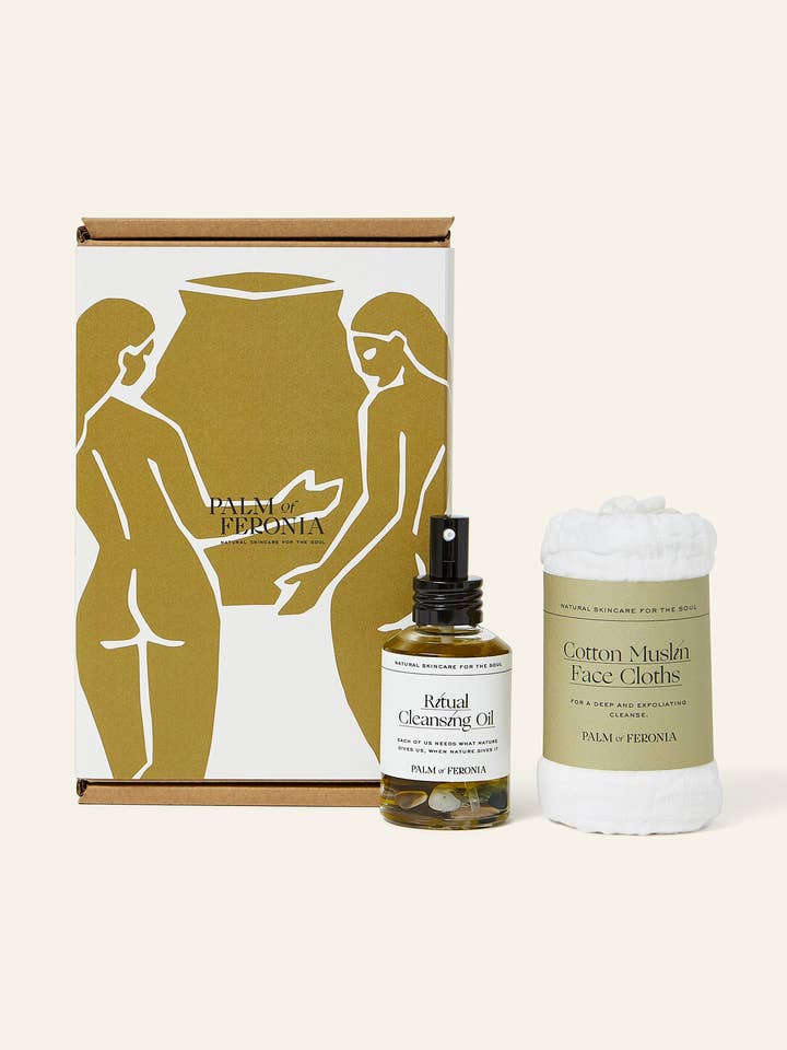 The Ritual Cleanse Gift Set – balancing skincare duo for wholesale by Palm of Feronia