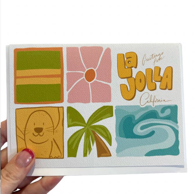 Hi From La Jolla Greeting Card for wholesale by Sweet Paper