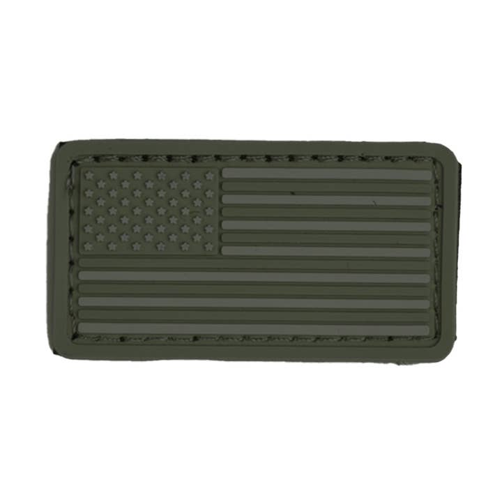 USA OD Green Flag Rubber Velcro Patch for Collars for wholesale by BOSS DOG BRAND, INC.