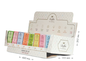 Dolfin – Barra de chocolate por atacado – StartPack tabletas doces e salgadas 8x25 unidades1