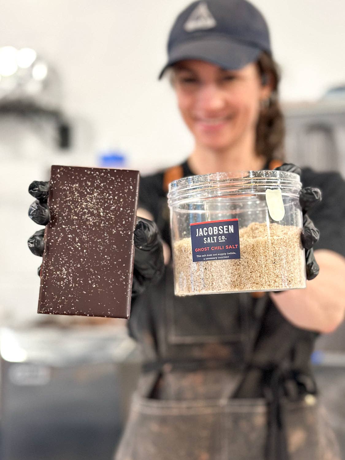 Spinnaker Chocolate - Wholesale Chocolate Bar - 70% Colombia with Ghost Chili Salt1