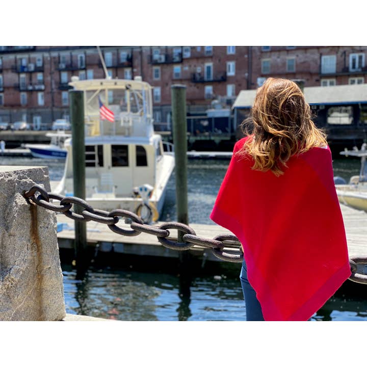 Margolis Pineo Italia - Wholesale Poncho - Women's - HOLIDAY HUES - 'EDGY' ROMA PONCHO - CASHMERE BLEND21