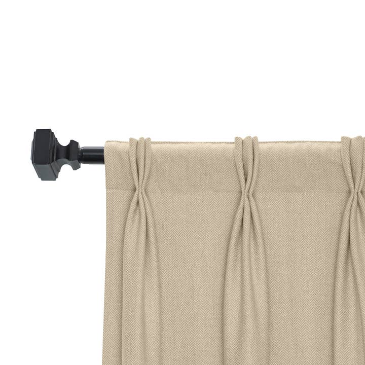 Amore Beauté - Venta al por mayor Cortinas - Cortina plisada en forma de V, cortinas de triple pliegue en espiga