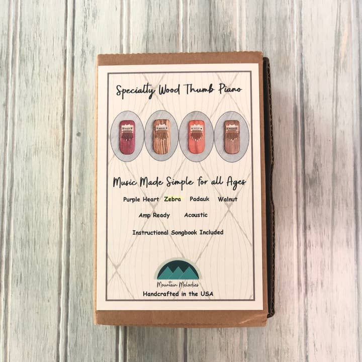 Mountain Melodies LLC - Wholesale Musical Instrument - Mahogany Thumb Piano1