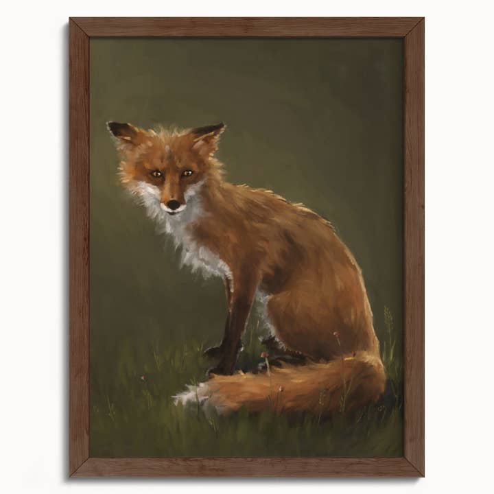 The Ugly Cat Studio - Wholesale Art Print - Forest Fox Oil Painting rt Print15