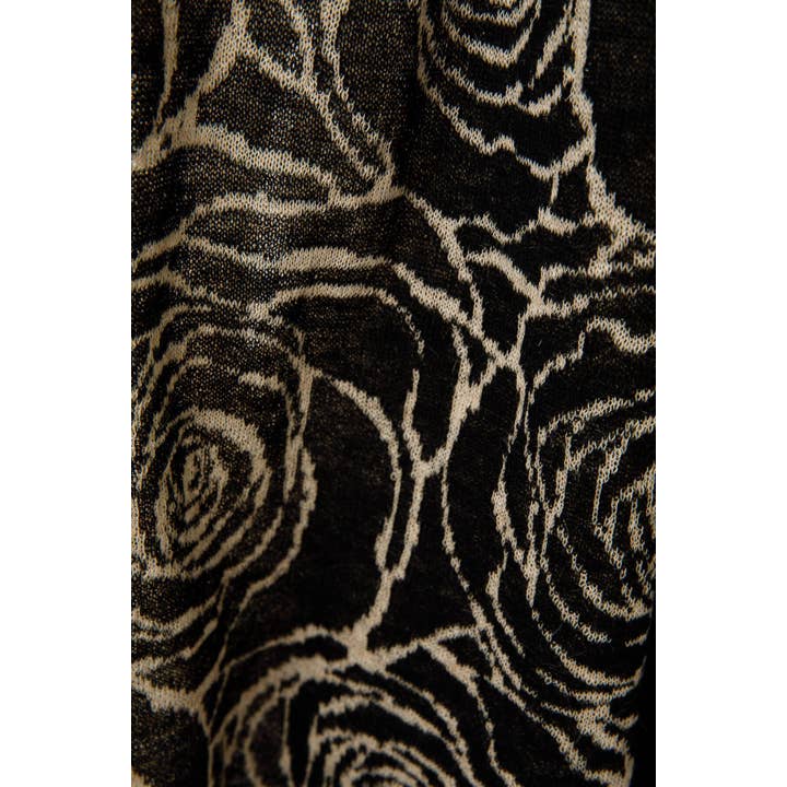 Mohair&Angora – Cachecol - Mulher por atacado – Shawl Mohair Cappadocia Preto-Bege3