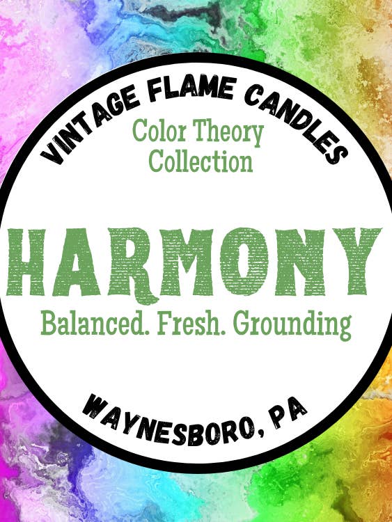 Harmoni/Grön - Färgljuskollektionen för wholesale av The Vintage Flame Candles