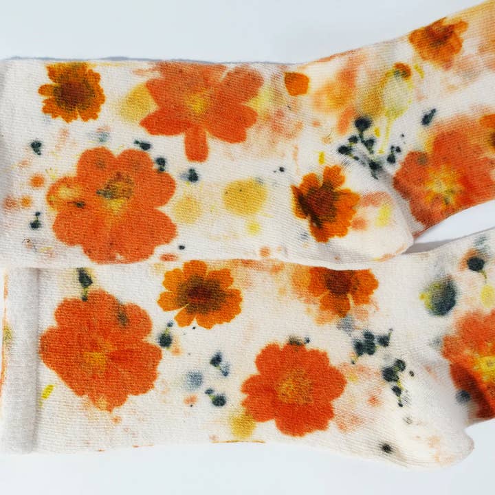 DYE KWEEN - Wholesale Socks - Women's - Flower Power Cotton Crew Sock8