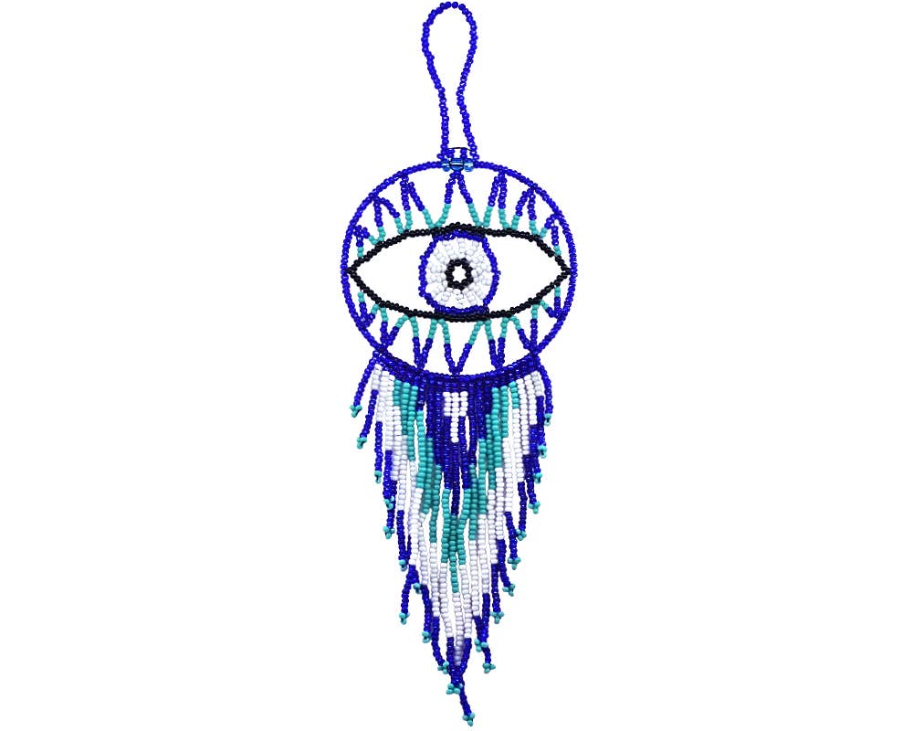 Pichincha - Wholesale Dream Catcher - Round Beaded Evil Eye Dream Catcher Hanging Ornament1