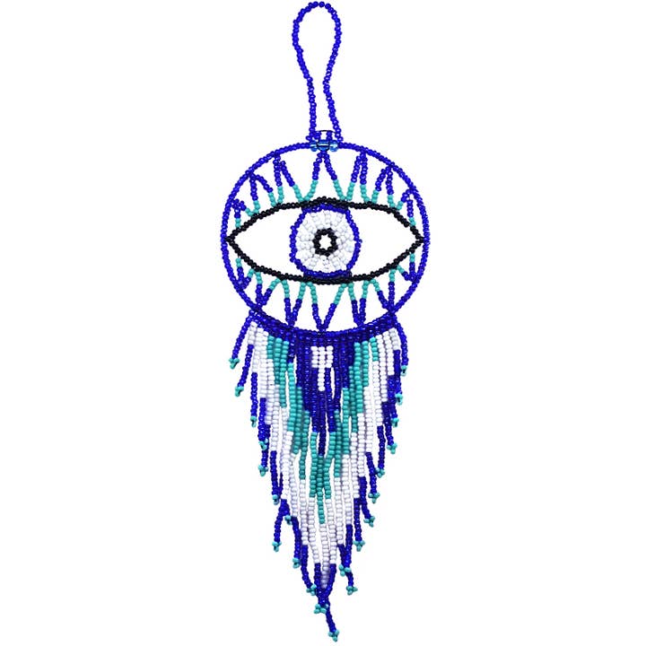 Pichincha - Wholesale Dream Catcher - Round Beaded Evil Eye Dream Catcher Hanging Ornament1