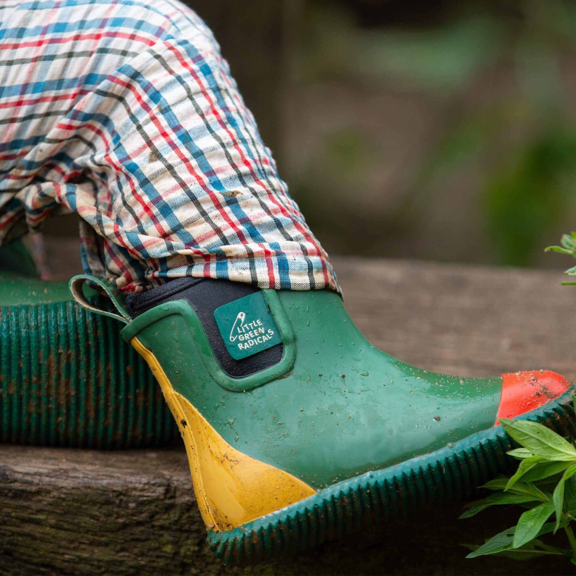 Colour Block Lined Ankle Wellington Boots for wholesale on Faire