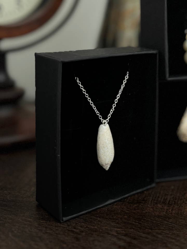 Lettered Olive Pendant Necklace for wholesale by Ostella