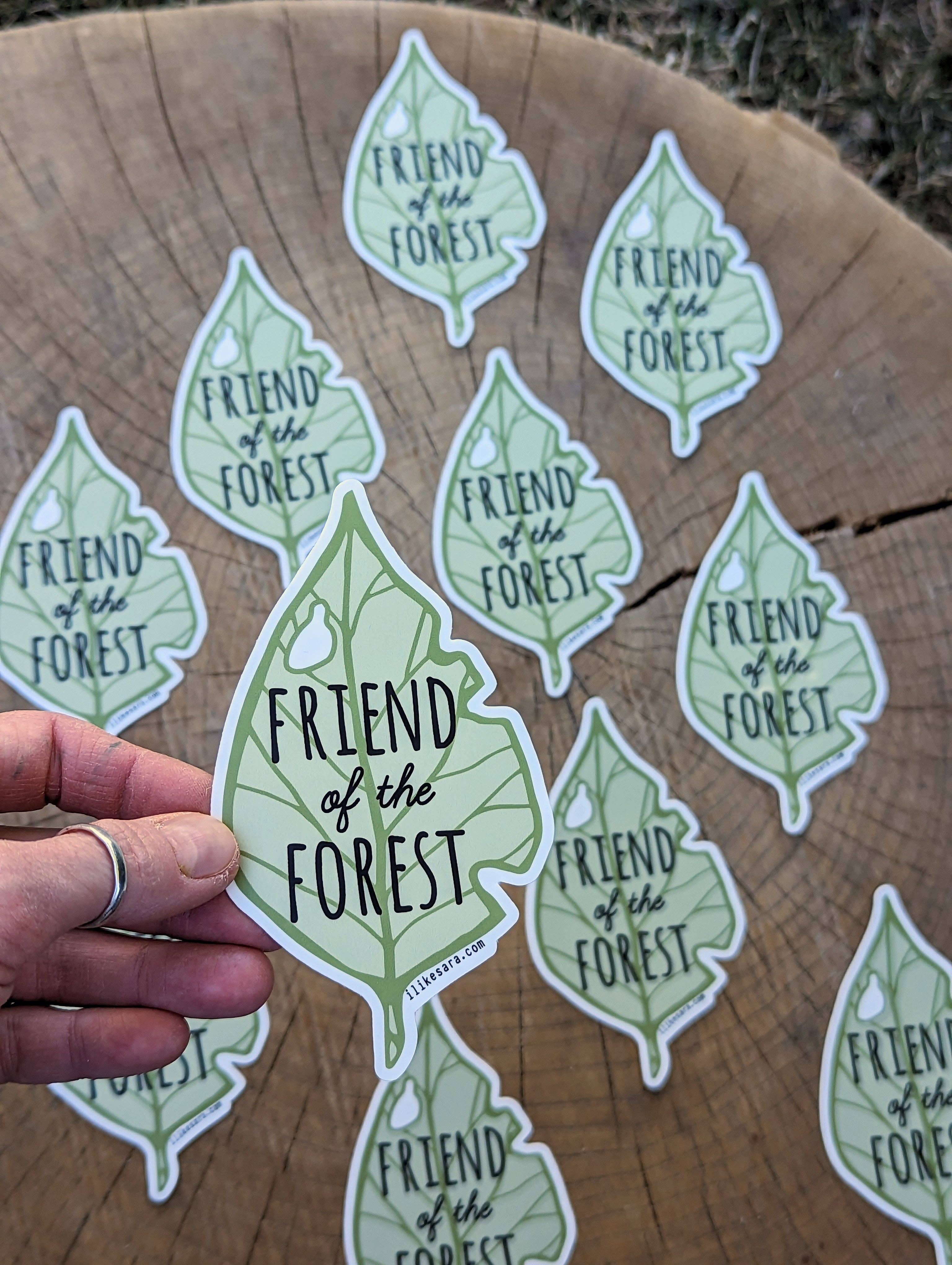 ilikesara | art + goods - Wholesale Sticker - sticker | friend of the forest leaf3