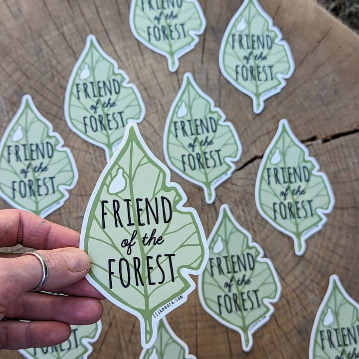 ilikesara | art + goods - Wholesale Sticker - sticker | friend of the forest leaf3