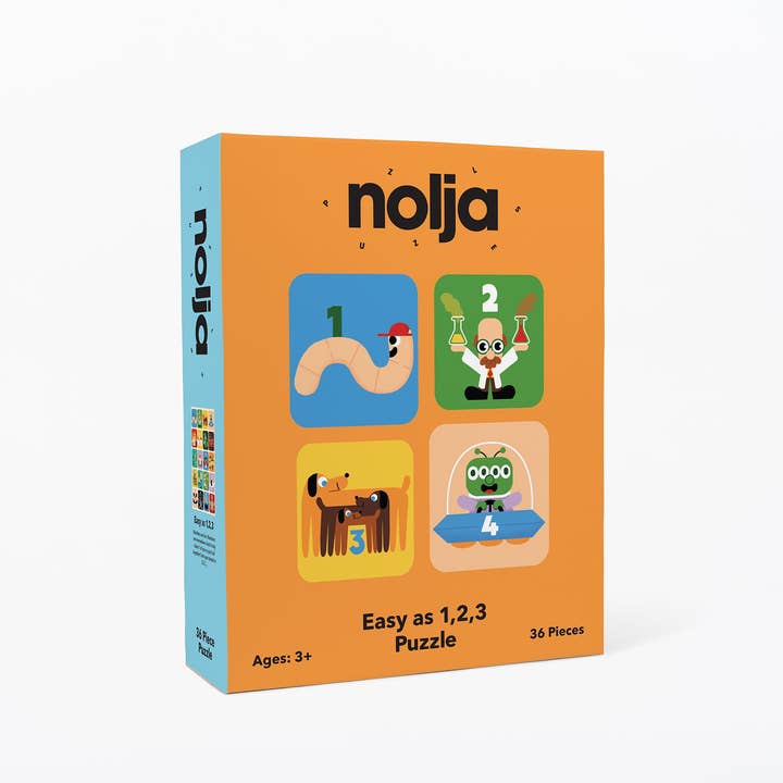 Easy as 1,2,3 Puzzle - 36 extra large pieces for wholesale by Nolja Play, LLC.