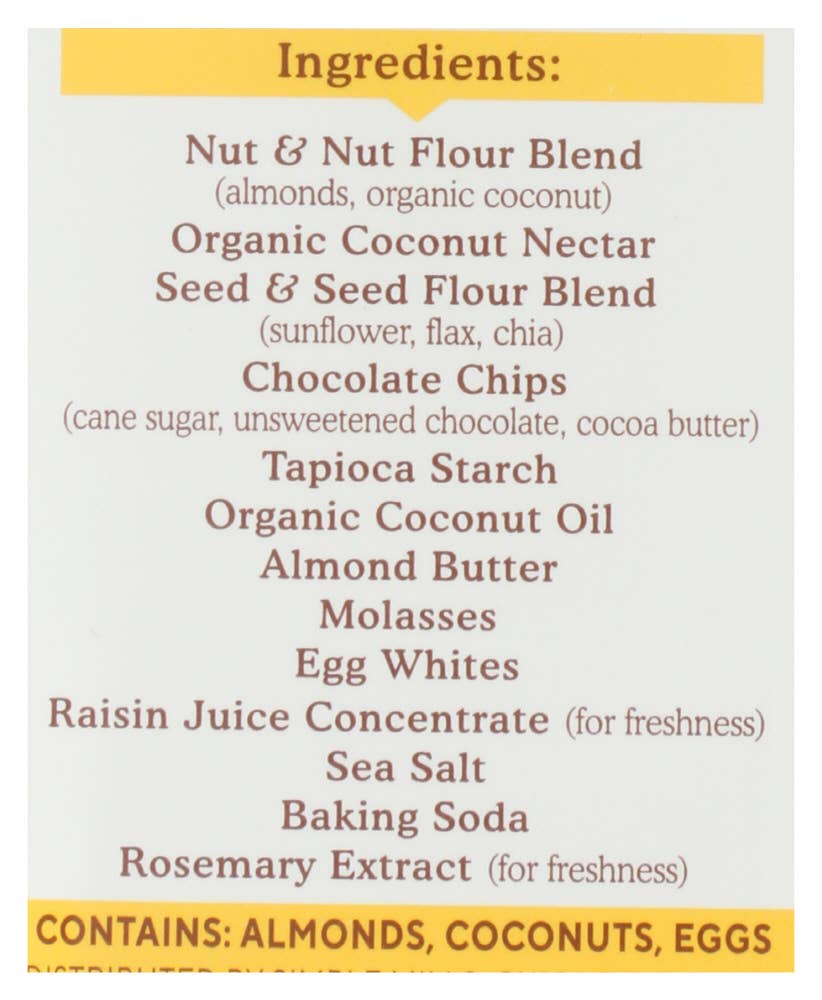 KeHE Distributors, LLC - Wholesale Snack Bar - Simple Mills Bar Soft Baked Dark Chocolate Almond 5.99 oz4