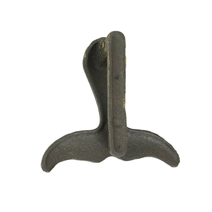 Zeckos – wholesale Knob/pull – Cast Iron Whale Tail Door Knocker - Bronze
