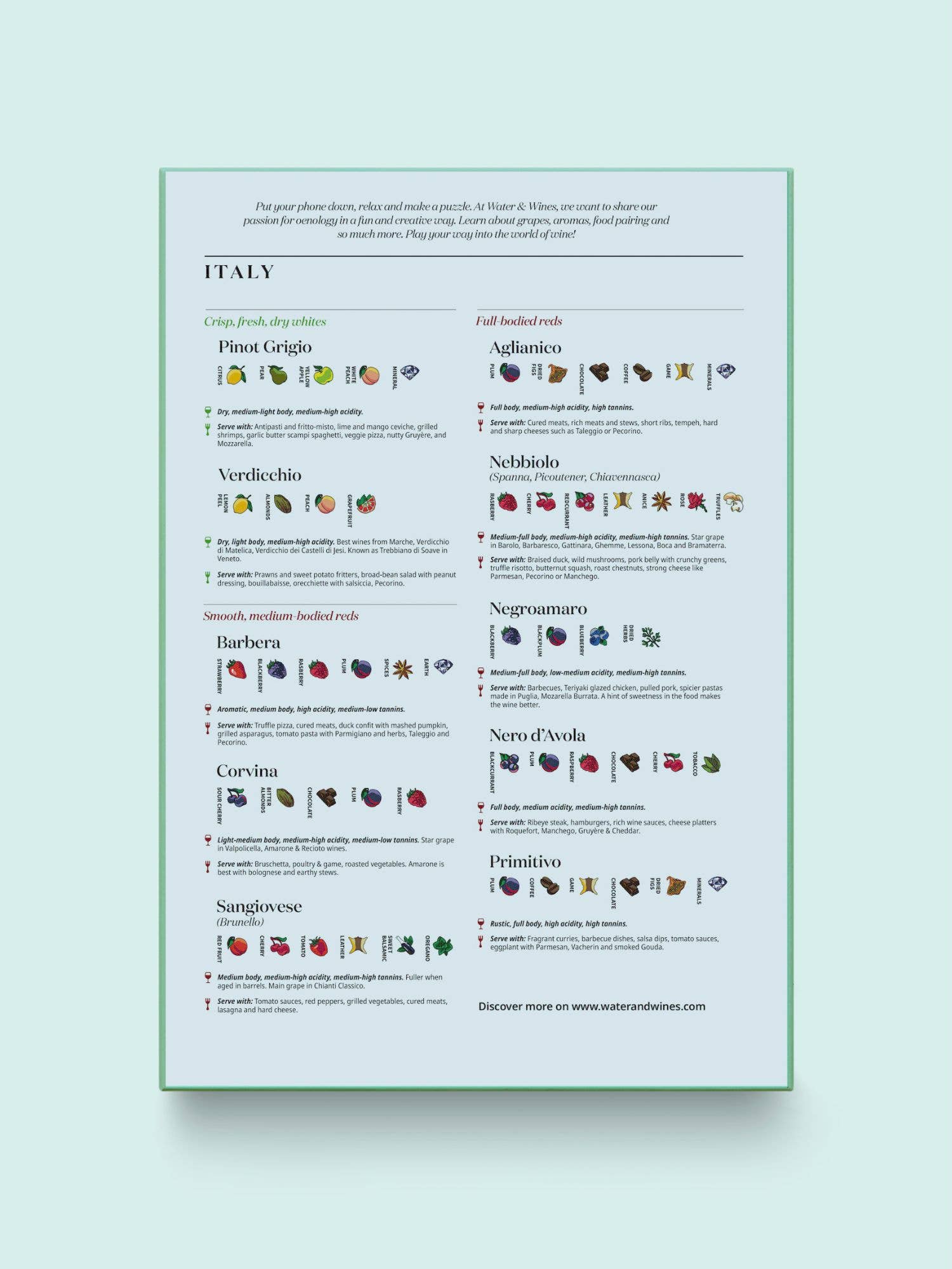 Water & Wines - Wholesale Puzzle - Adult - Wine Puzzle - Italy6