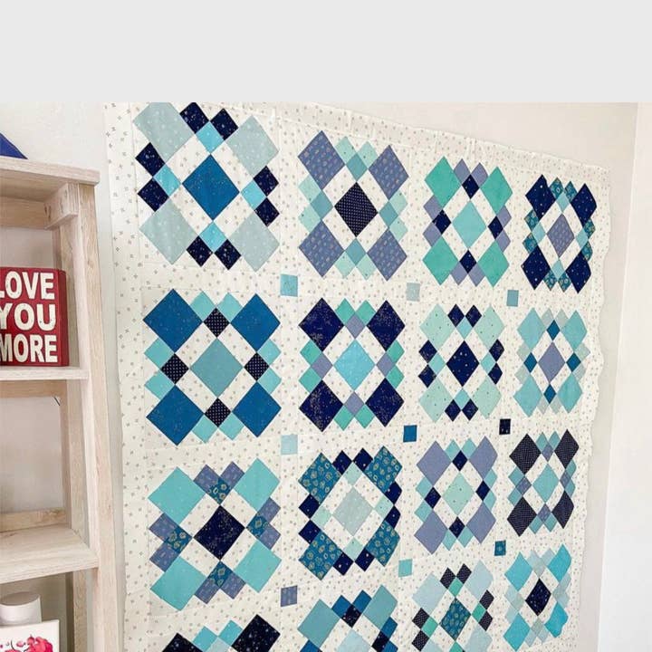 QuiltCakes - Wholesale Craft Sewing Kit - Gigi Square Quilt Pattern Printed 3