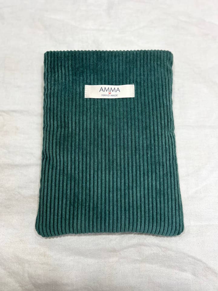 Corduroy Book Cover Forest Green for wholesale by AMMA