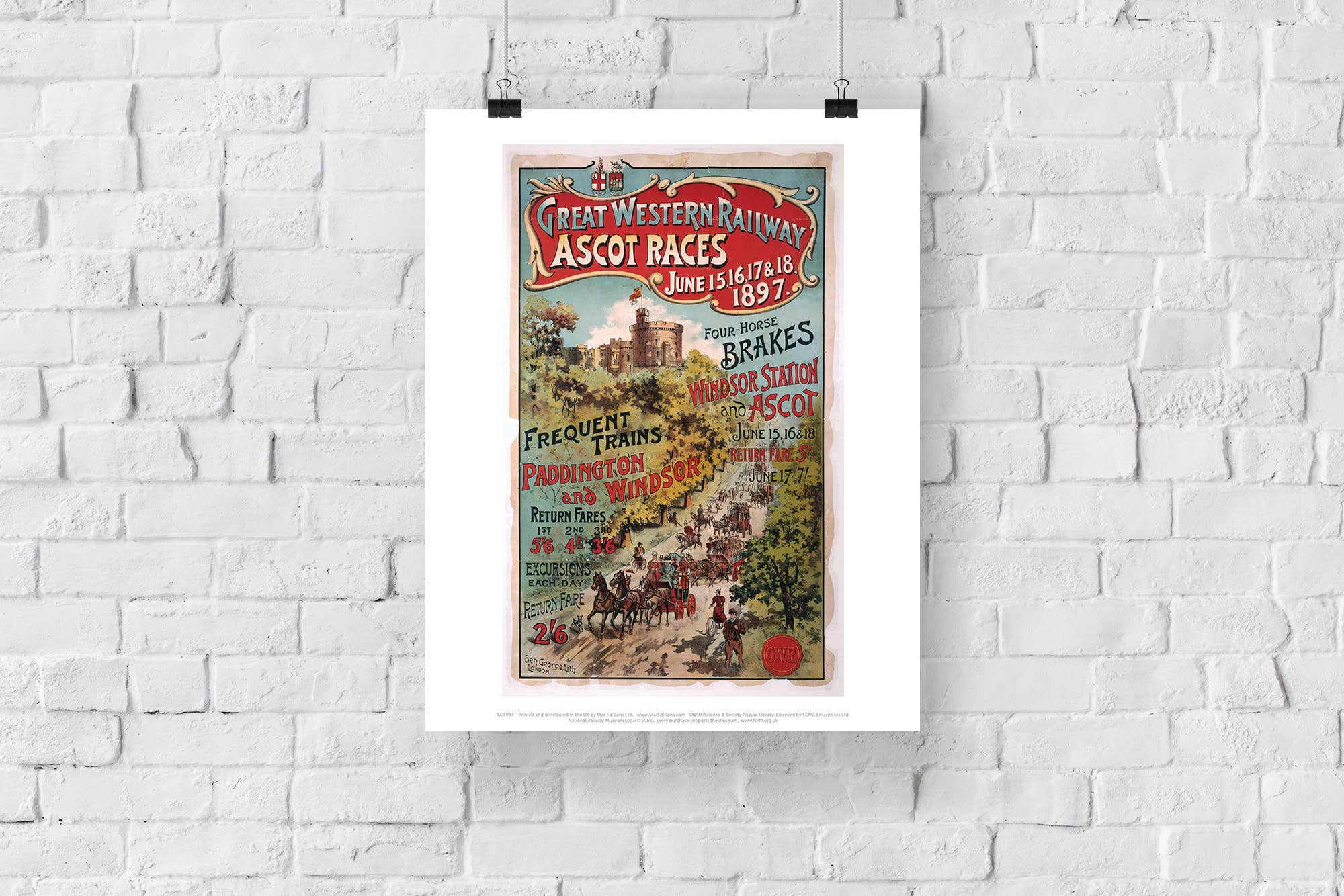 Star Editions – wholesale Art print – Ascot Races - 15, 16, 17 And 18 June 1897 - Art Print2