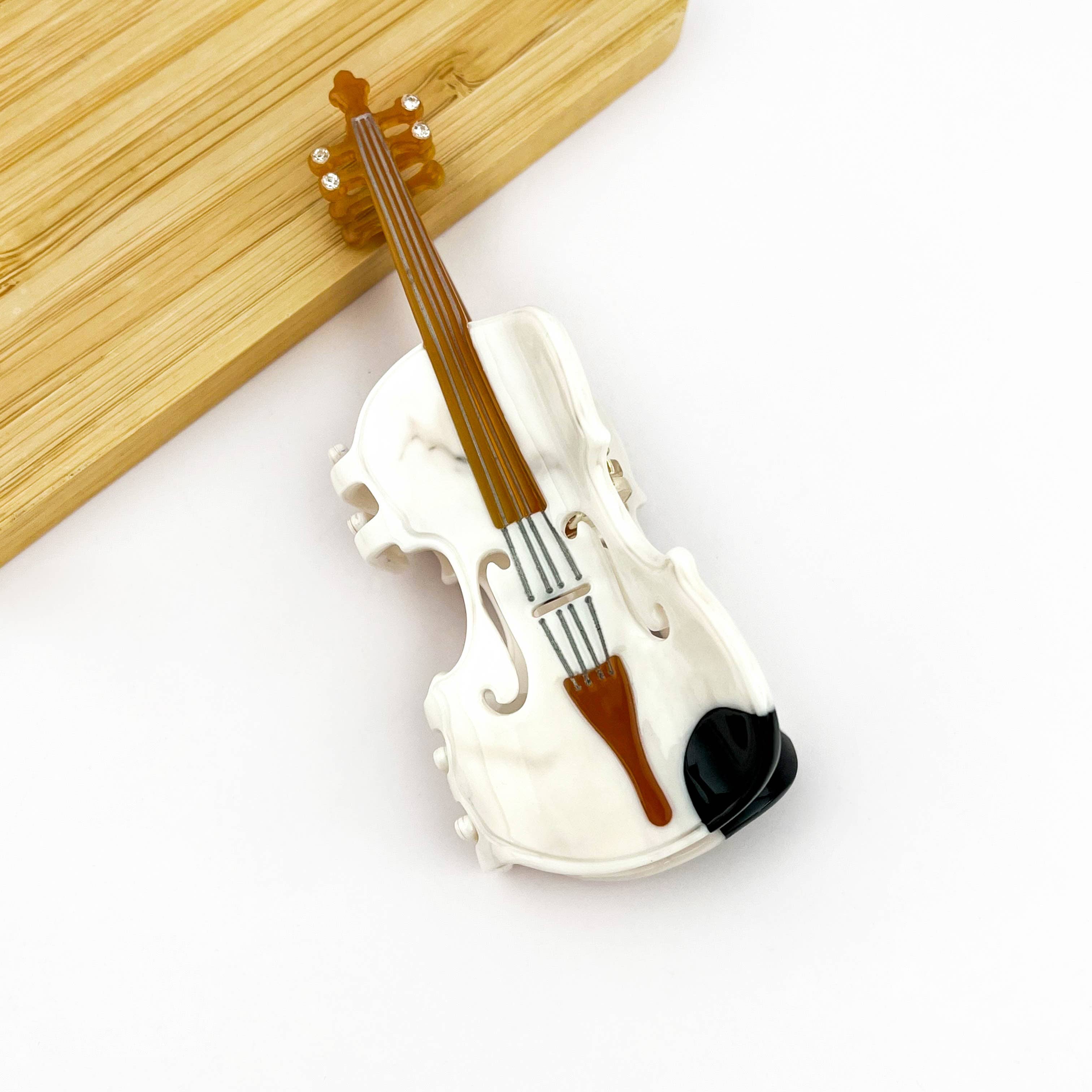 TheDivaSoap - Wholesale Hair clip – Women’s - Violin Claw Clip, Elegant Musical Instrument Hair Clip8