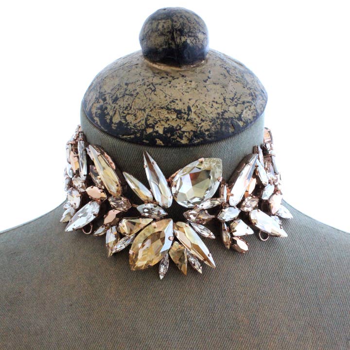 TITAN ROSE GLACTIC CHOKER for wholesale by House of Emmanuele
