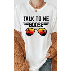Talk to Me Goose Tee – Peachy Sunday