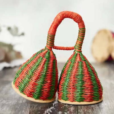 Doppelter Caxixi-Shaker für den Großhandel von Carved Culture