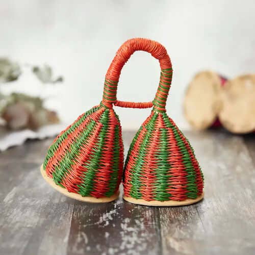 Doppelter Caxixi-Shaker für den Großhandel von Carved Culture