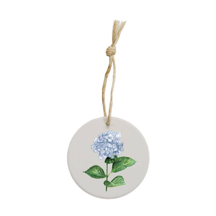 hydrangea ceramic ornament for wholesale by Tina Labadini Designs
