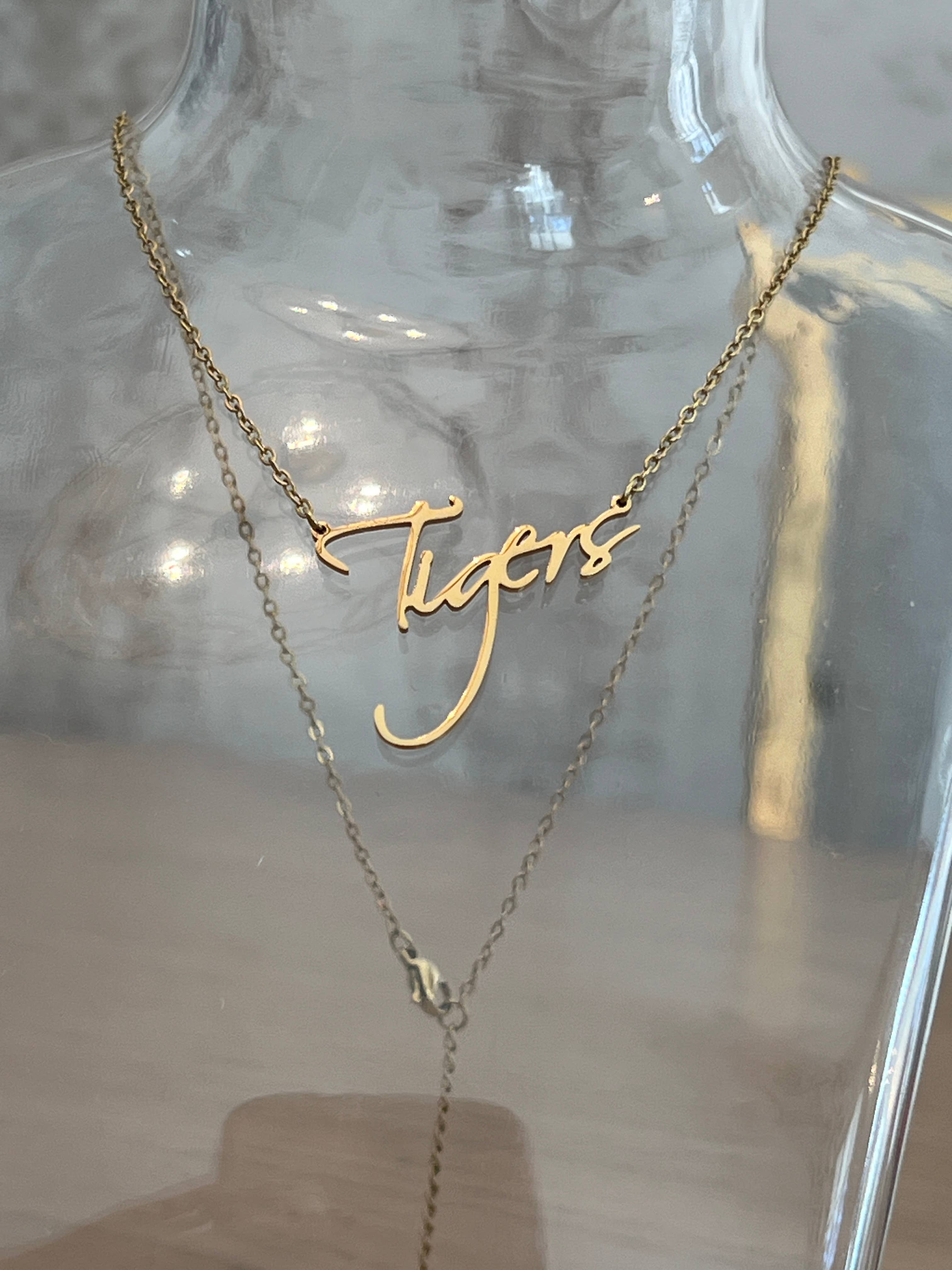 Steele Sloan Designs - Wholesale Pendant/Charm Necklace - Tigers Name Necklace - Tigers Gift - Auburn, Clemson, LSU3