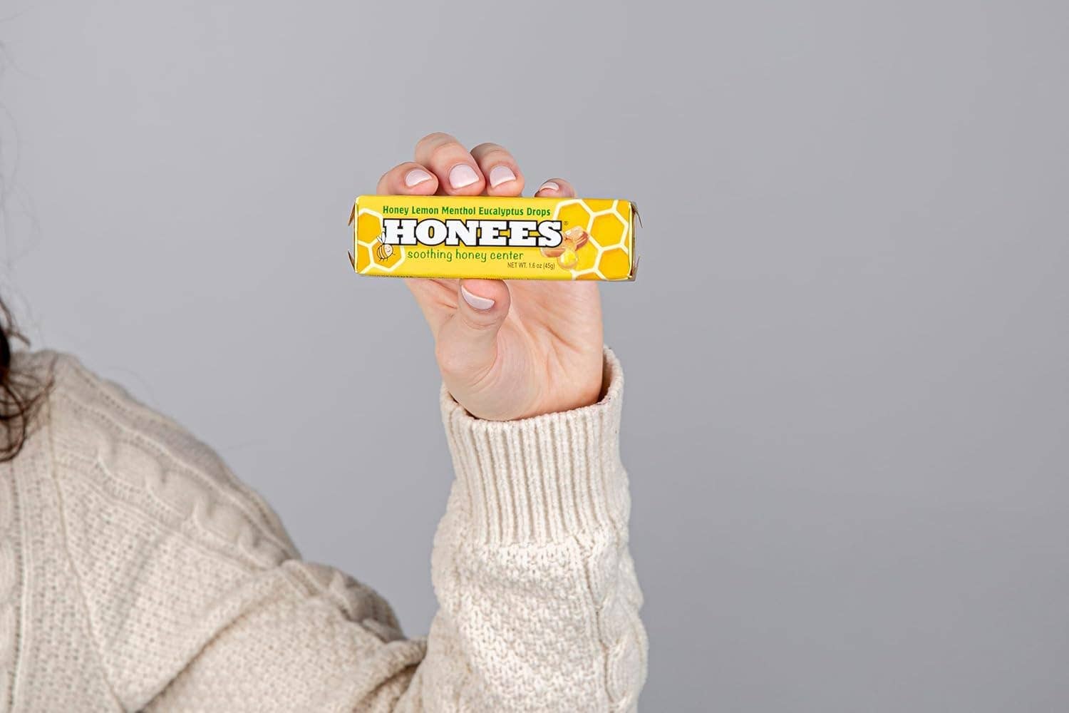 Snacky Candy - Wholesale Lozenges/Cough Drops - Honees Cough Drops Honey Lemon 1.6 oz 24 count2