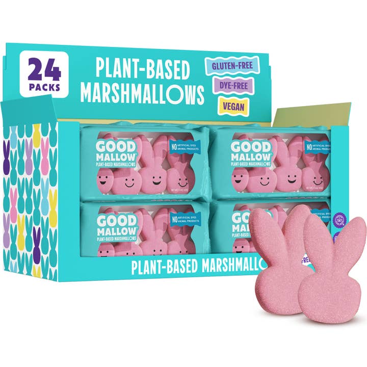 GoodMallow Plant-Based Easter Bunny Marshmallows for wholesale by Snackatere