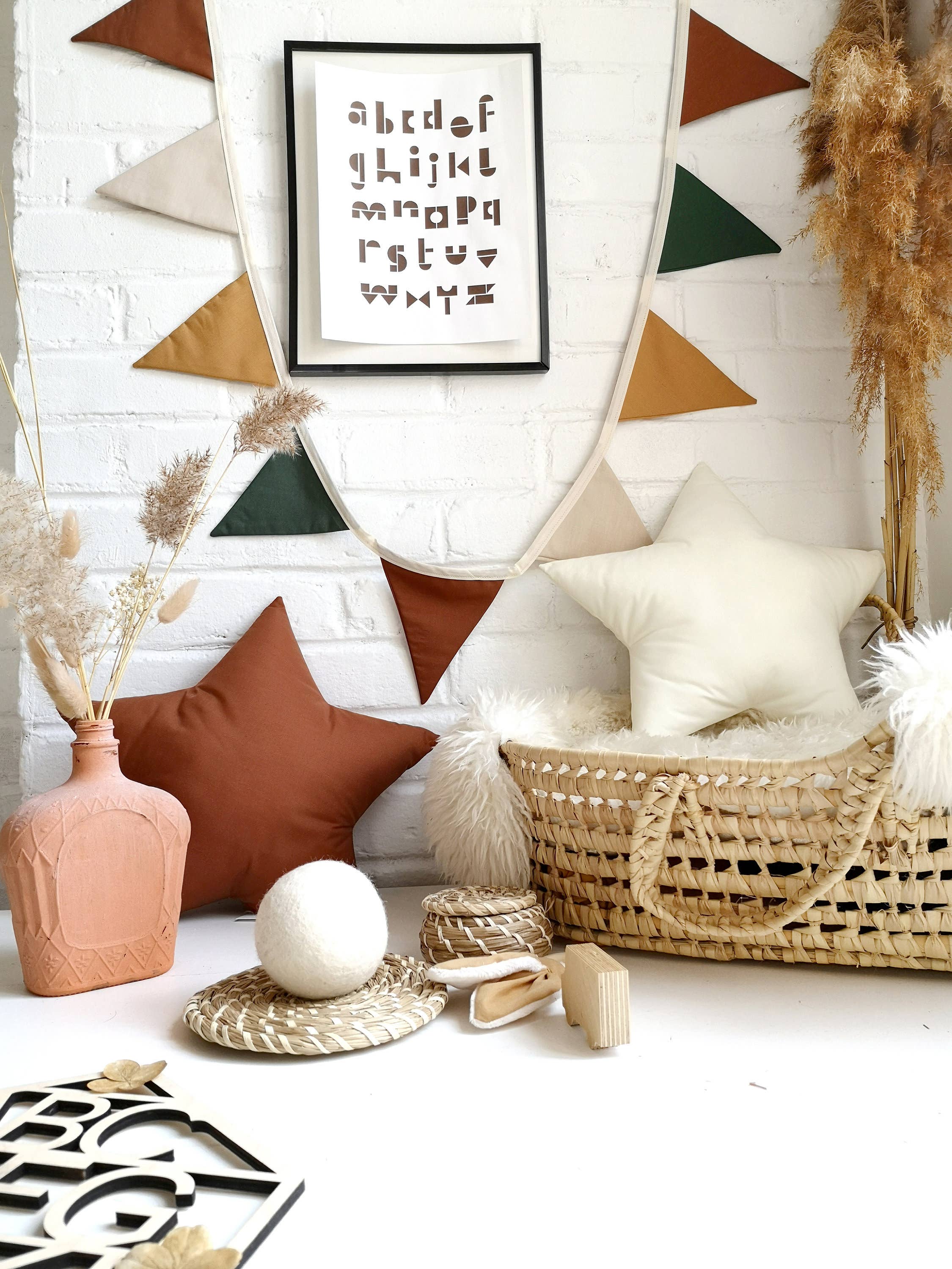 The Butter Flying - Wholesale Bunting/Garland - Woodland fabric flag garland for children's bedroom7