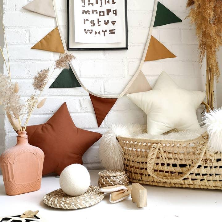 The Butter Flying - Wholesale Bunting/Garland - Woodland fabric flag garland for children's bedroom7