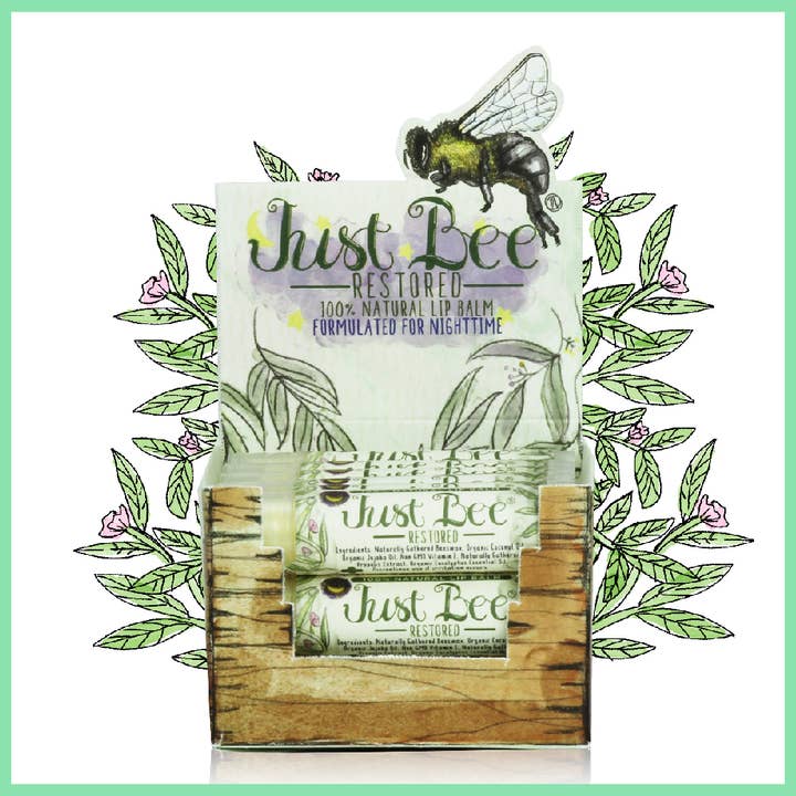 Just Bee - Wholesale Lip Balm - Just Bee Restored Lip Balm - Eucalyptus0