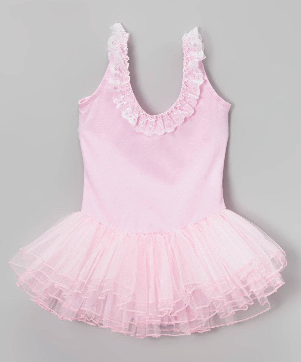 Wenchoice - Wholesale Dress – Kids - Pink Lace Trim Ballet Dress