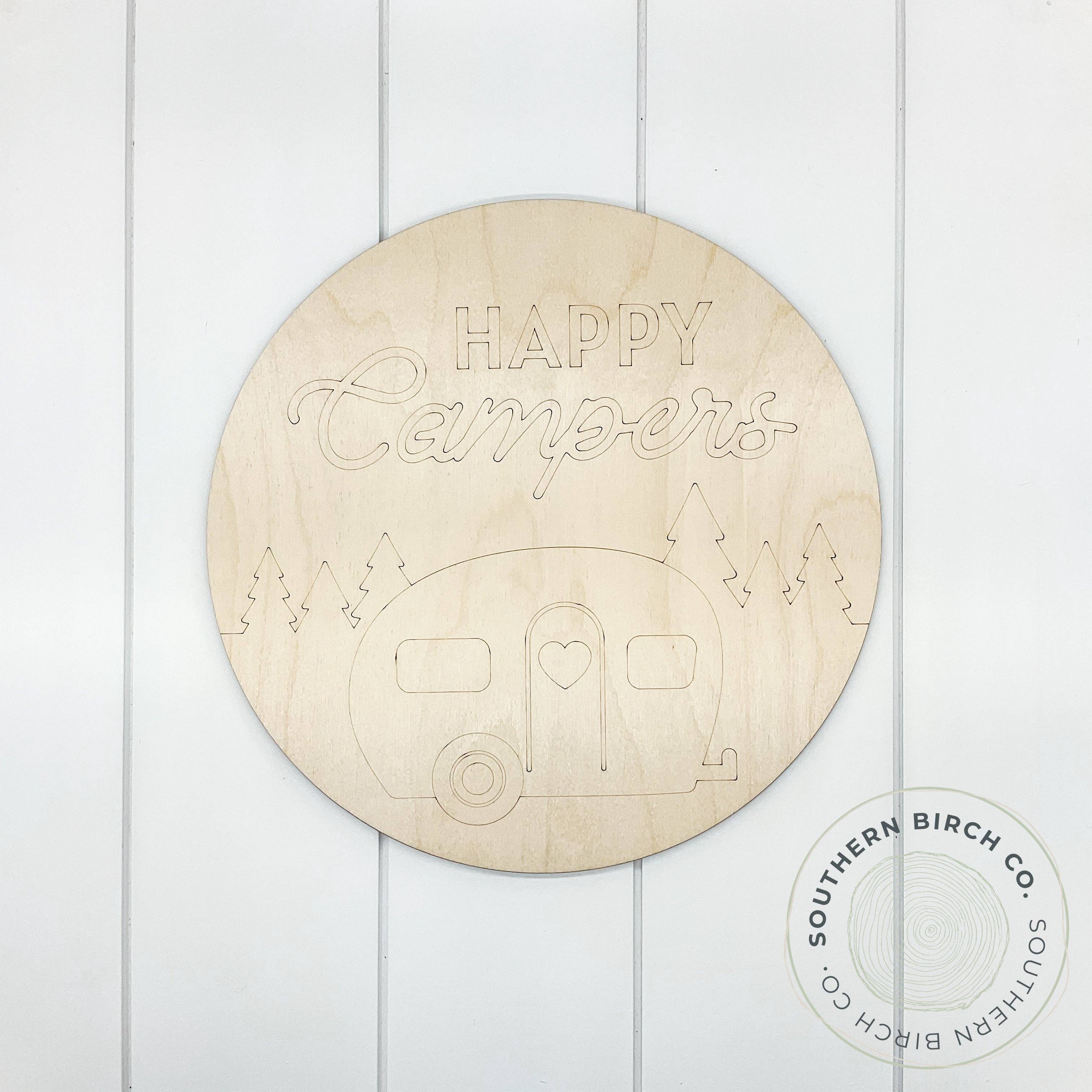 Southern Birch Company – wholesale DIY-pysselkit – Happy Campers etsade runda tomma0