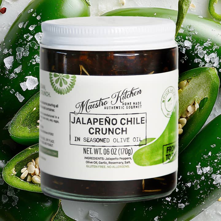 JALAPEÑO CHILE CRUNCH / MILDE for engroshandel hos Maestro Kitchen